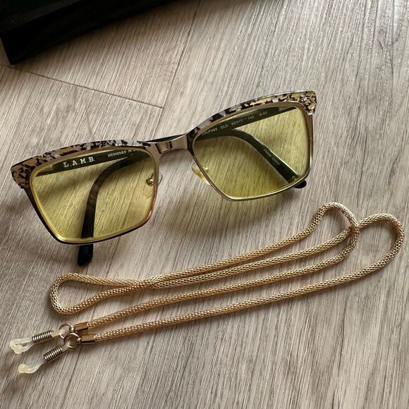 LAMB By Gwen Stefani Eye Glasses Frames with Case LAUF085 - Gold main image 6